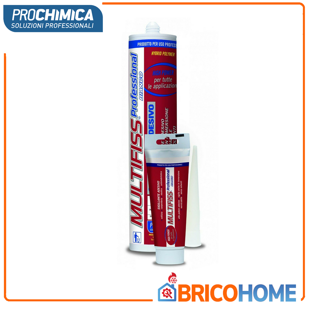 PROCHIMICA - Multifiss Professional 290ml | Hybridpolymer Kleb- und Dichtstoff | Klebt unter Wasser