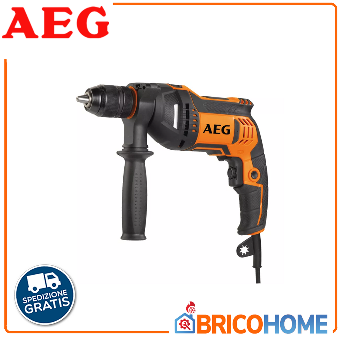 AEG Schlagbohrmaschine 750W SBE 750 RE | 27Nm | 13mm Bohrfutter | Reversierbar | Im Koffer