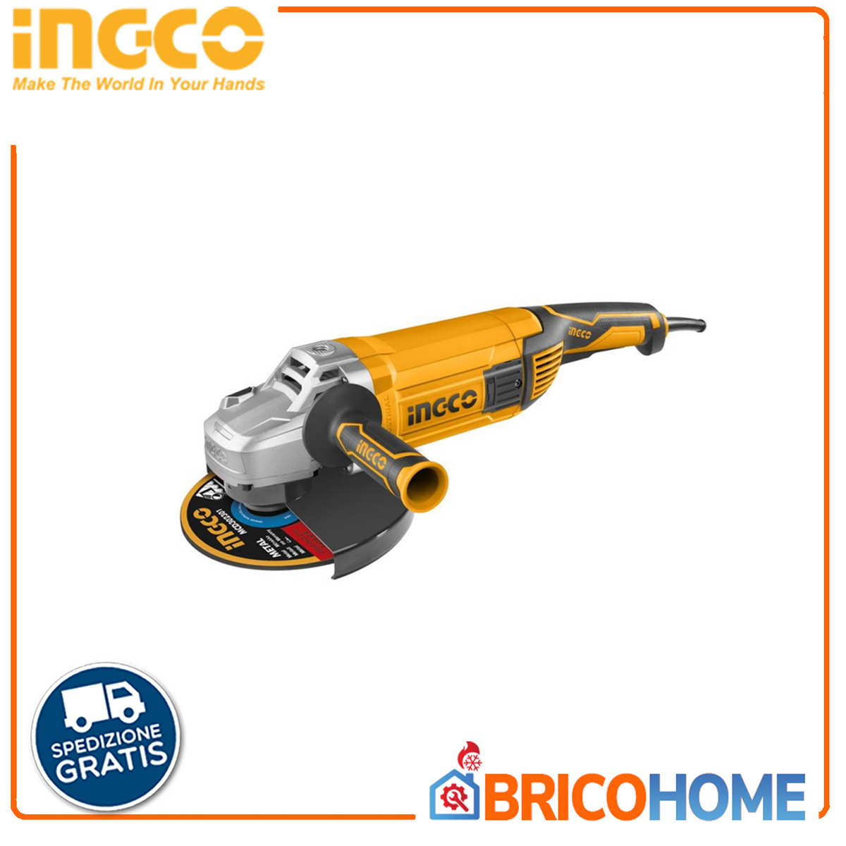 INGCO Winkelschleifer 230 mm 2400 W