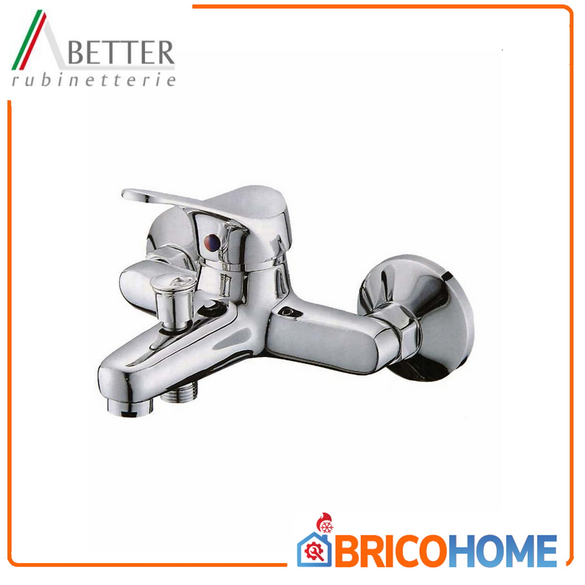 Better Single-lever bath mixer with hand shower and 150 cm flexible hose, Matisse series