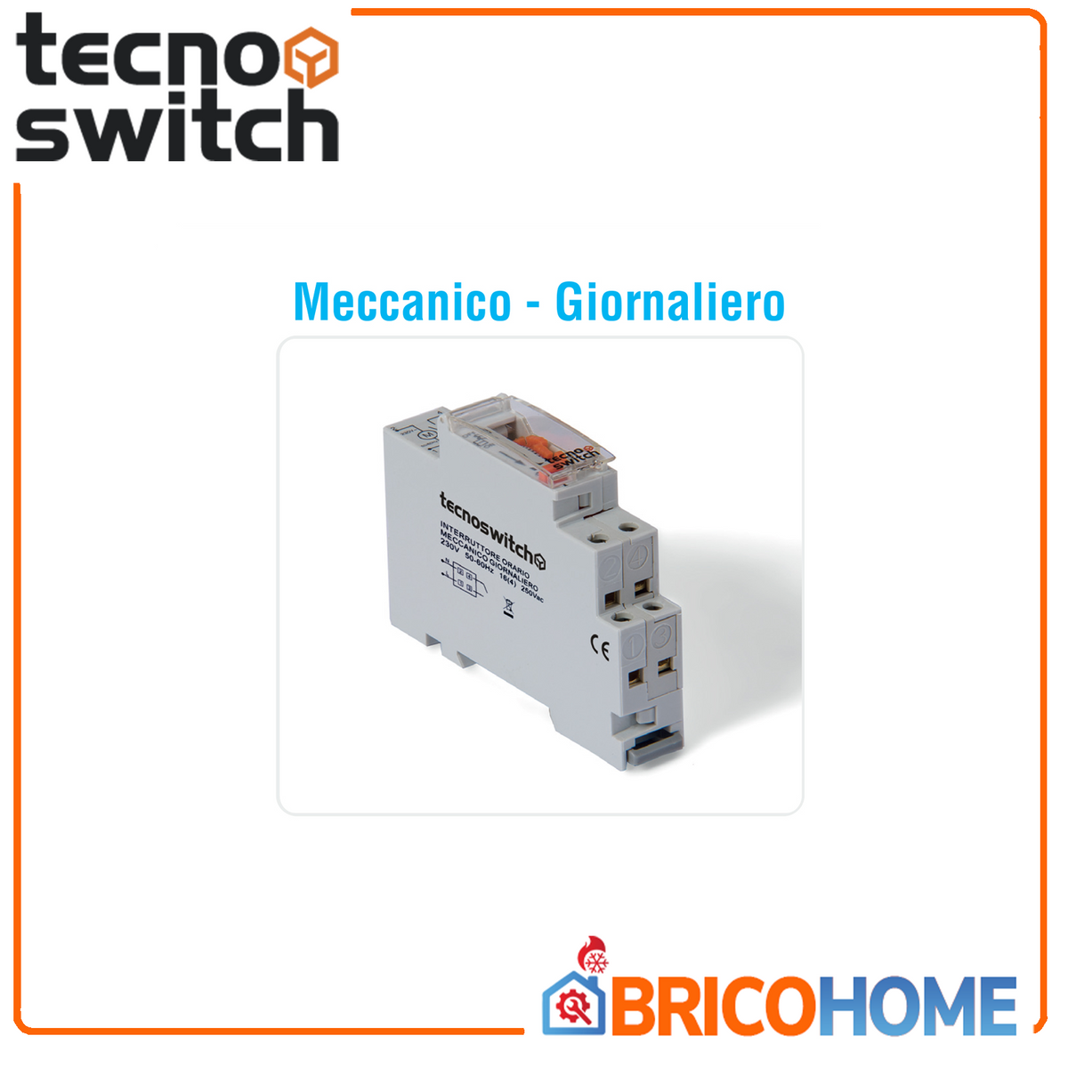 Interruttore orario meccanico giornaliero - Tecno Switch