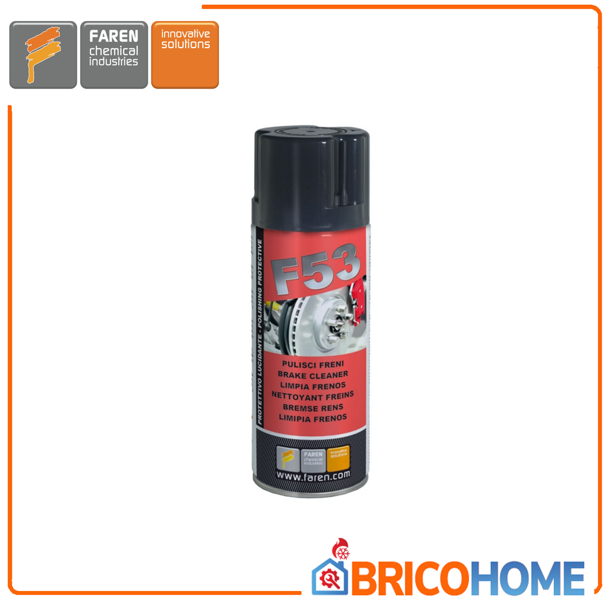 Bomboletta pulisci freni spray 400ml F53 FAREN