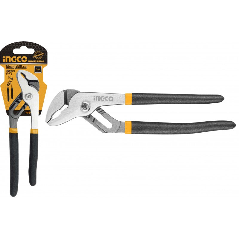 INGCO - Pinza Regolabile 300mm HPP03300 | Cr-V | Impugnatura Bicolore TPR | Appendibile