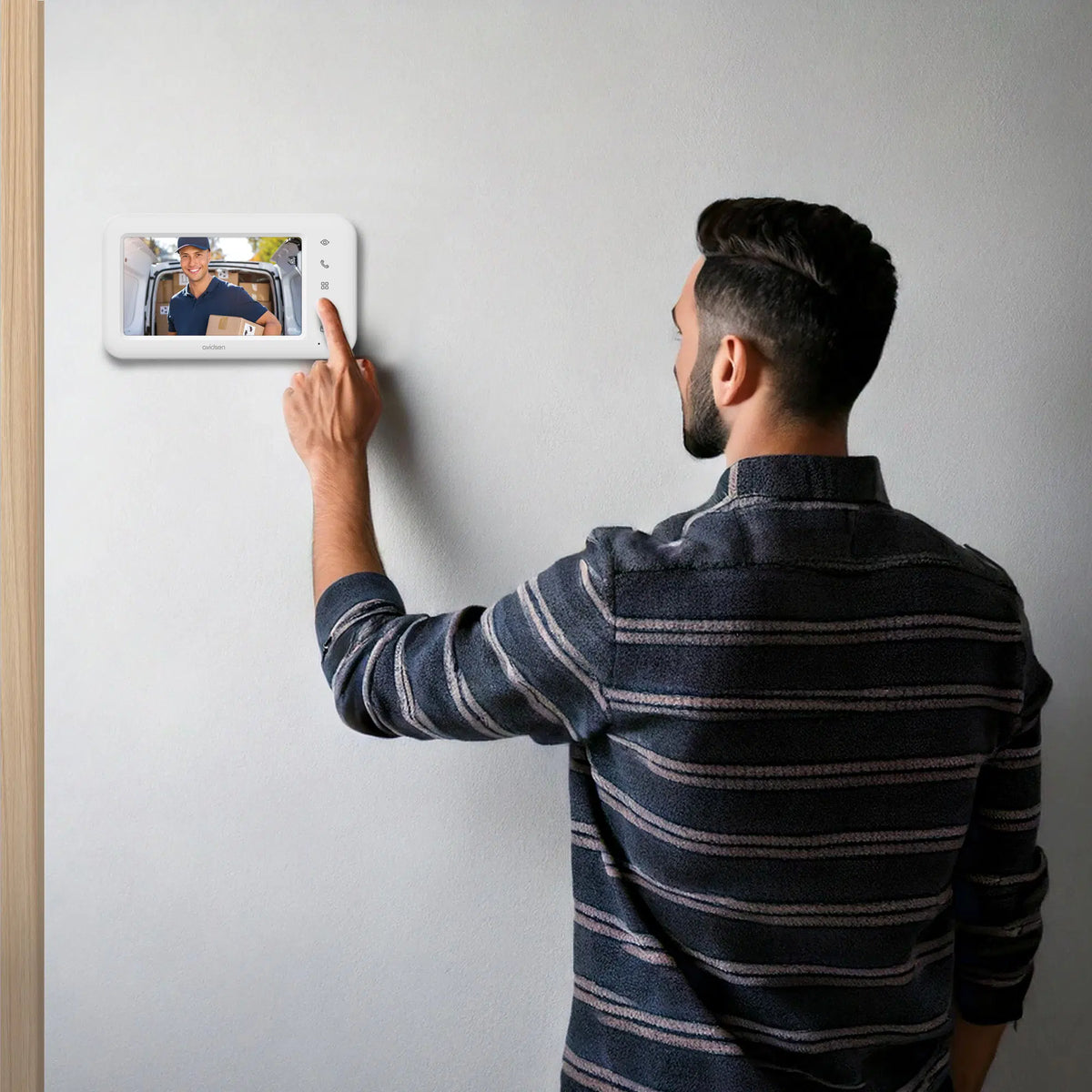 AVIDSEN - Videocitofono Connesso Elia Smart 2 112302 | 7" | Wi-Fi 2.4/5GHz | App | 2 Fili