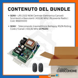 Kit Seav Centrale Elettronica Cancelli Scorrevoli e Basculanti LRS 2102 NEW + 2 Telecomandi [BUNDLE]