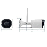 AVIDSEN - WLAN-IP-Kamera für den Außenbereich HomeCam WR 127052 | Full HD 1080P | IP66 | Nachtsicht 25m | Zwei-Wege-Audio | Alexa Google