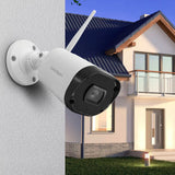 AVIDSEN - WLAN-IP-Kamera für den Außenbereich HomeCam WR 127052 | Full HD 1080P | IP66 | Nachtsicht 25m | Zwei-Wege-Audio | Alexa Google