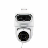 AVIDSEN - Motorisierte 2K-IP-Kamera für den Außenbereich HomeCam Dual PTZ 127156 | Duales Objektiv | PTZ 360° | Sirene | Wi-Fi