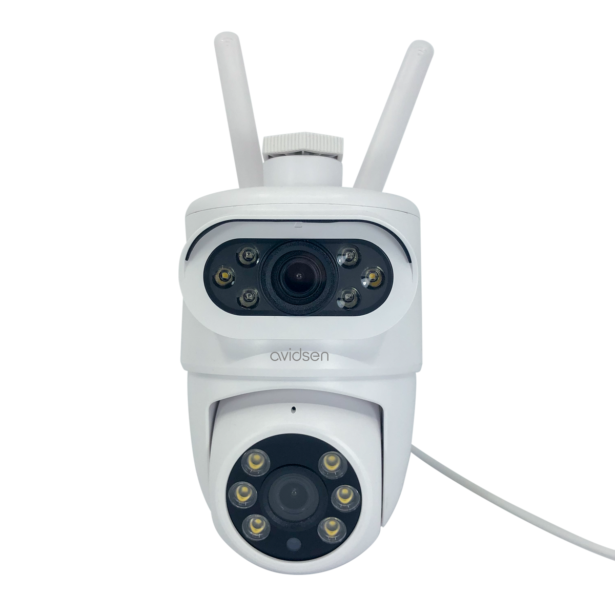 AVIDSEN - Motorisierte 2K-IP-Kamera für den Außenbereich HomeCam Dual PTZ 127156 | Duales Objektiv | PTZ 360° | Sirene | Wi-Fi