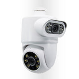 AVIDSEN - Motorisierte 2K-IP-Kamera für den Außenbereich HomeCam Dual PTZ 127156 | Duales Objektiv | PTZ 360° | Sirene | Wi-Fi
