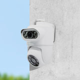 AVIDSEN - Motorisierte 2K-IP-Kamera für den Außenbereich HomeCam Dual PTZ 127156 | Duales Objektiv | PTZ 360° | Sirene | Wi-Fi