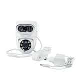 AVIDSEN - Motorisierte 2K-IP-Kamera für den Außenbereich HomeCam Dual PTZ 127156 | Duales Objektiv | PTZ 360° | Sirene | Wi-Fi