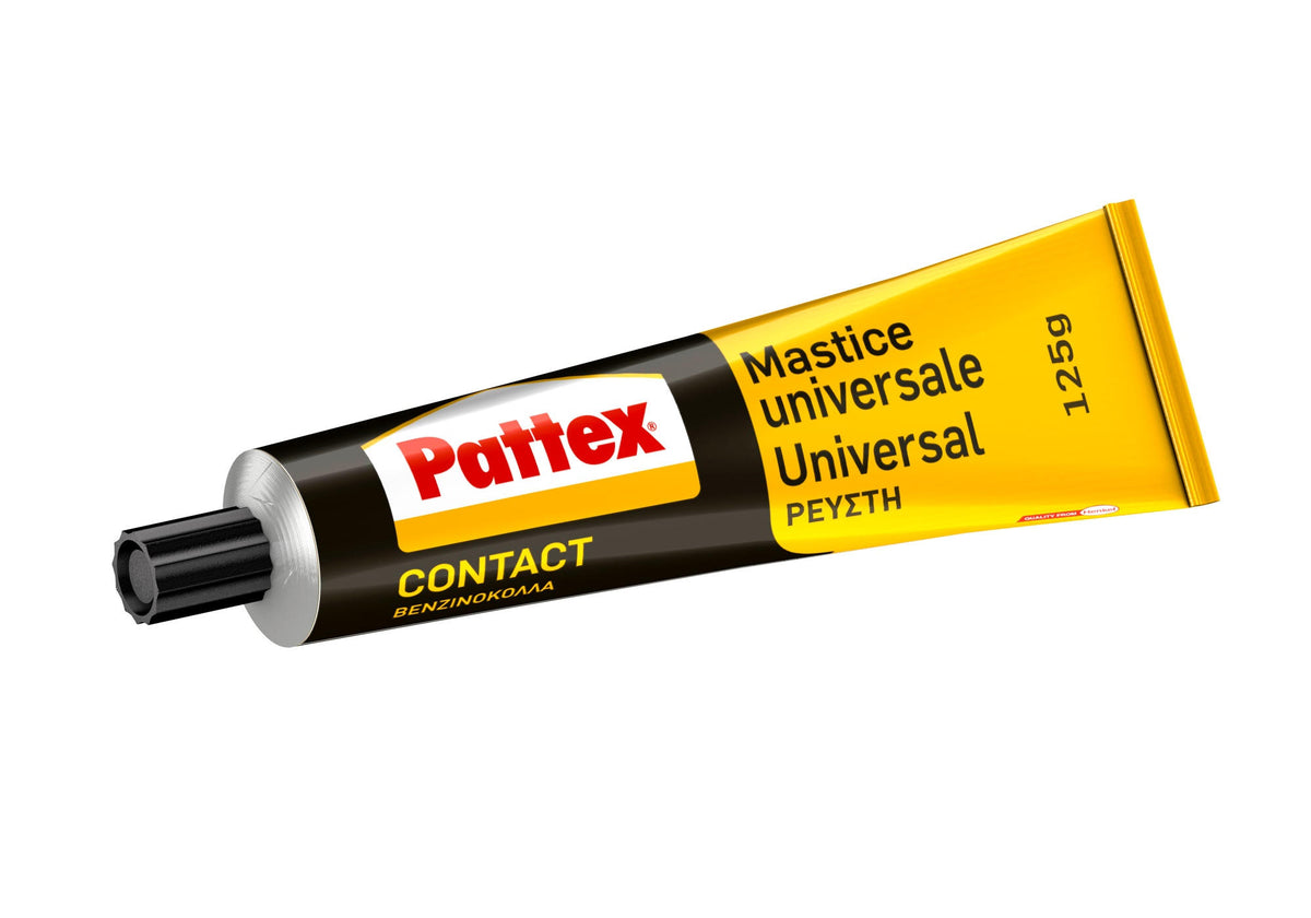 PATTEX – Kraftkleber Kontakt 125g | Kontaktkleber | Gummi Leder Holz Metall | Hohe Anfangshaftung