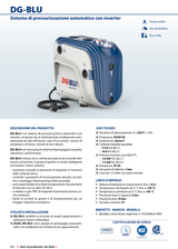 PEDROLLO Druckerhöhungsanlage DG-BLU 5 | 1,5 PS | Inverter | 130 l/min | Selbstansaugend