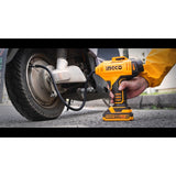 INGCO - Compressore Portatile a Batteria CACLI2018E | 20V | 150 PSI / 10,34 BAR | Luce LED | 3 Adattatori | Solo Corpo