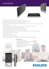 Philips - WelcomeEye Connect 2 WLAN-Video-Türsprechanlage 531036 | 7" Touch-Monitor | Smartphone-App | RFID | Interner Speicher | 2-Draht