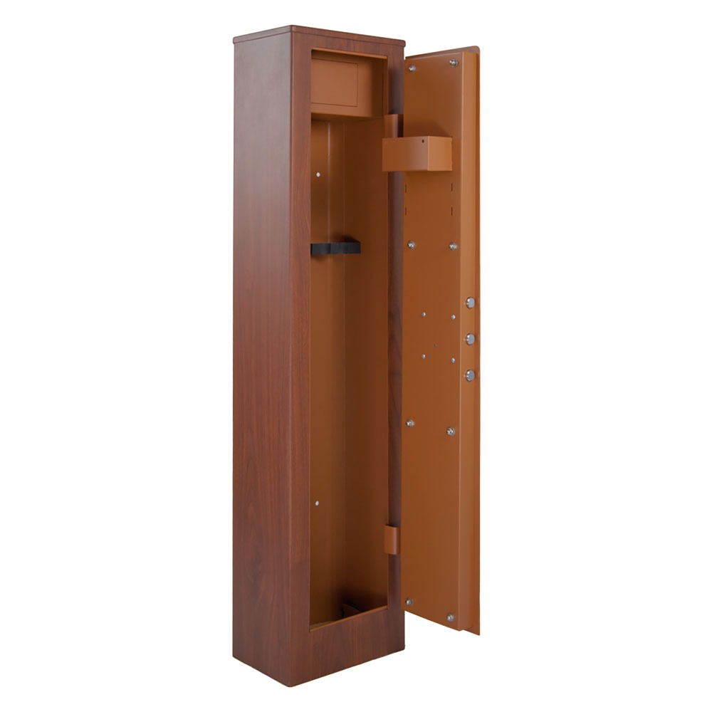 UNIKO - Armadio Portafucili KW-5T | 5 Posti | Finitura Legno | Tesoretto | Lamiera 3mm | Doppia Mappa