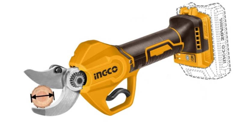 Ingco CGSLI2066 Mini Saw + CSSLI20308 Pruning Shears Kit with Battery/Charger – COSLI250795E