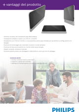 PHILIPS - WelcomeEye Add Connect 531038 | Monitor Aggiuntivo Wi-Fi 7" Touch | App WelcomeEye | 2 Fili | Bifamiliare
