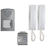 Farfisa - Kit Interphone Audio Bifamilial 2CKSD+ | 2 Fils | Série Click | Fabriqué en Italie