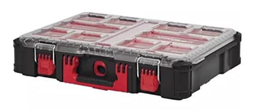 MILWAUKEE - Cassetta Porta Minuterie PACKOUT™ Organiser 4932464082 | IP65 | 10 Scomparti | Sistema Modulare