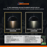 AlcaPower Catena Luminosa da Esterno con 10 Lampadine Incluse