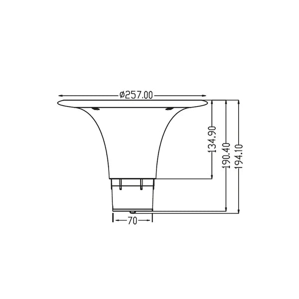 POLIPLAST - Lampione Solare LED Marzia 401060Z | 15W | 2.200lm | Dual Color 4000-6000K | IP65 | Palo 60mm