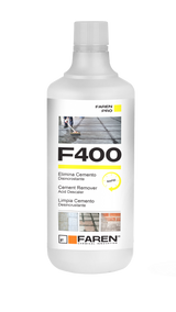 FAREN - Disincrostante Acido Concentrato F400 | Elimina Cemento Malta Calcare | Multisuperficie