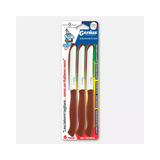 COLTELLERIE PAOLUCCI - Set 6 Couteaux de Table Lame Dentelée 11 cm GENIUS | Acier Inoxydable | Fabriqué en Italie | Lave-vaisselle | Manche Polypropylène