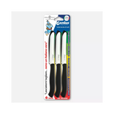 COLTELLERIE PAOLUCCI - Set 6 Couteaux de Table Lame Dentelée 11 cm GENIUS | Acier Inoxydable | Fabriqué en Italie | Lave-vaisselle | Manche Polypropylène
