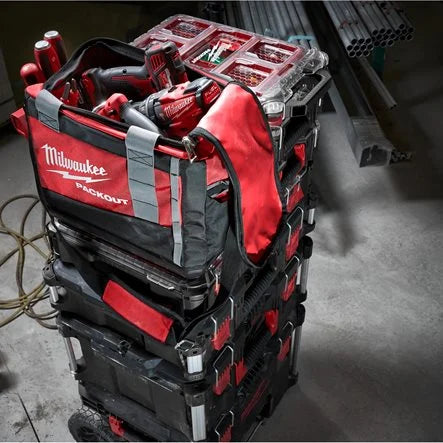 Milwaukee PACKOUT™ Borsa Portautensili 38cm | Nylon Balistico 1680 | Sistema Modulare | Tracolla Imbottita