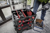 MILWAUKEE - PACKOUT Organizer XL 4932478625 | IP65 | Coperchio Trasparente | Vaschette Modulari