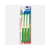 COLTELLERIE PAOLUCCI - Set 6 Couteaux de Table Lame Dentelée 11 cm GENIUS | Acier Inoxydable | Fabriqué en Italie | Lave-vaisselle | Manche Polypropylène
