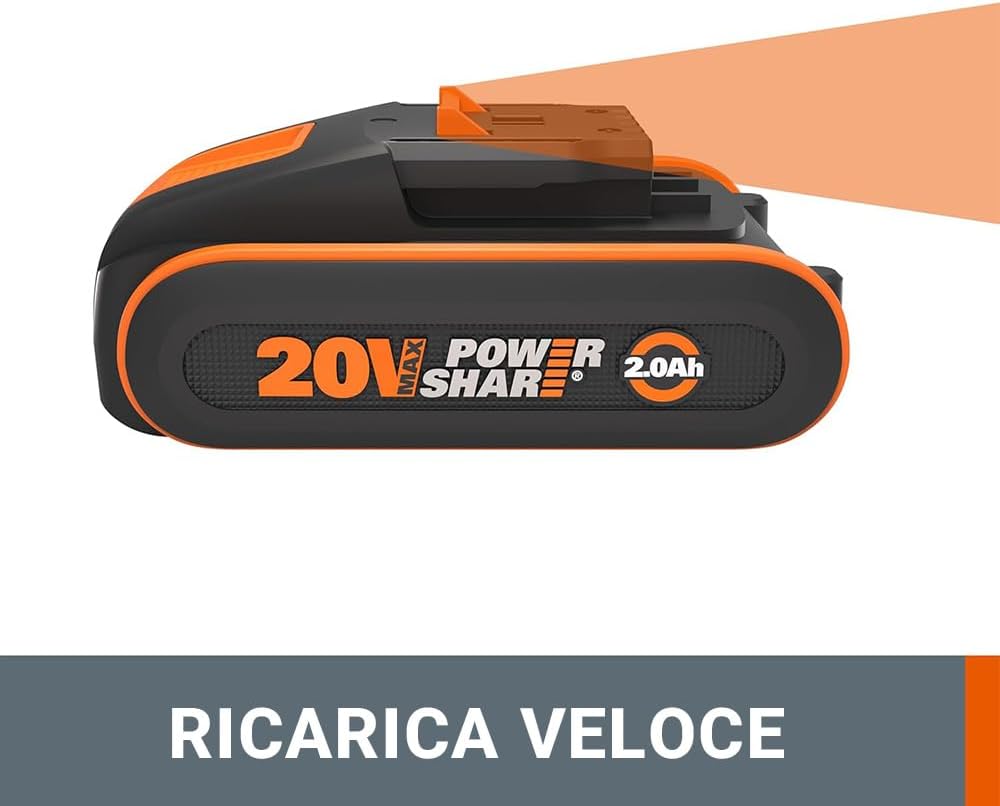 Batterie lithium WORX 20V 2,0Ah - WA3639
