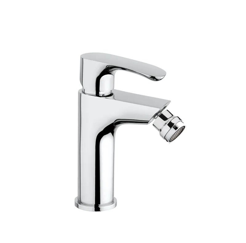 MAMOLI - Mitigeur monocommande bidet chromé Smile | Vidage inclus | Flexibles 3/8" | Cartouche céramique