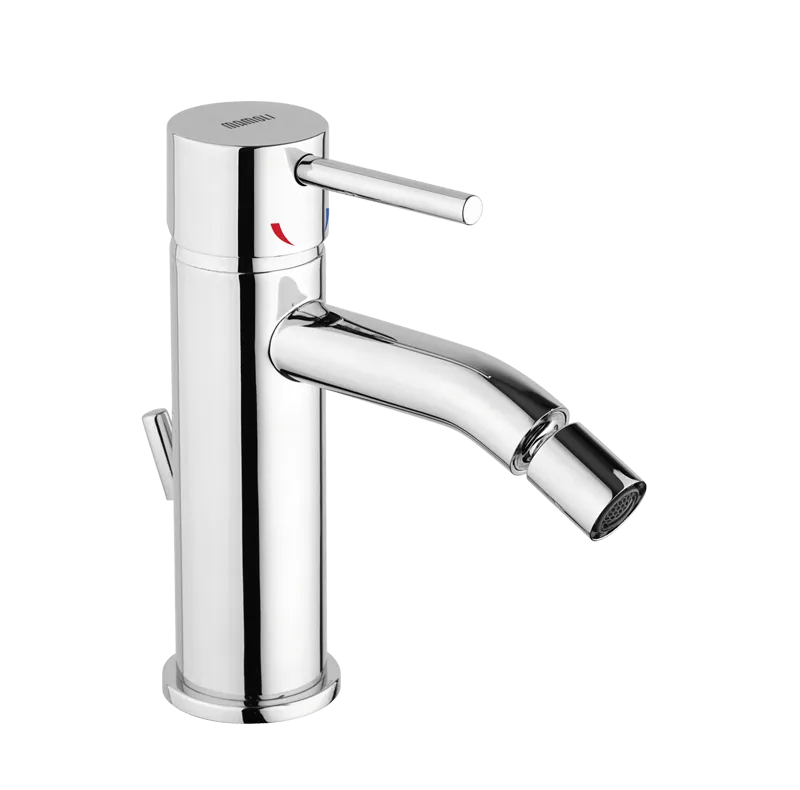 MAMOLI - Miscelatore Monocomando Bidet Cromato Pico | Scarico Incluso | Flessibili 3/8" | Cartuccia Ceramica