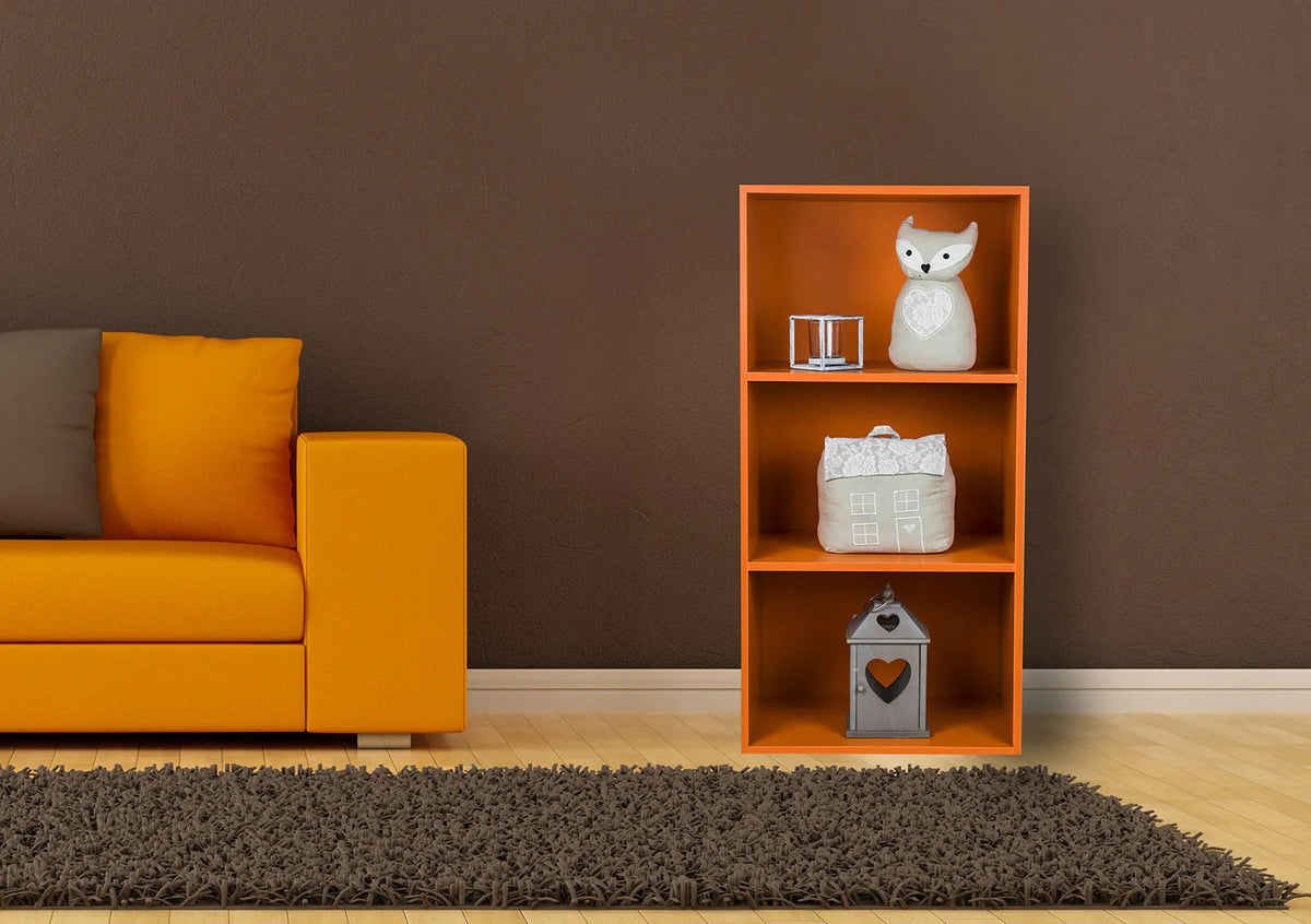 Libreria Componibile Modulare FREE | 3 Ripiani | 42x29x89 cm | MDF Laminato | Impilabile