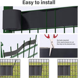 Fascia Frangivista PVC 19cm x 35m | 450g/mq | 20 Clip Incluse | Privacy Recinzioni