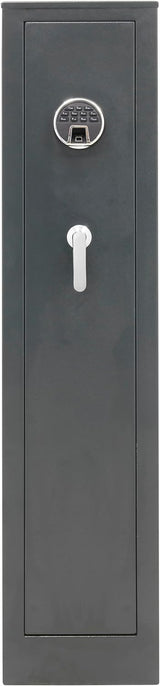 ARREGUI - Armadio Portafucili ARM050835 | 5 Posti | Impronte Digitali + Codice | Allarme 70dB | Cassetto con Chiave