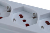 ROSI - Multipresa Emilia Specialist RS8422B | 4 Prese Schuko 10/16A | Interruttore | Cavo 1,5m | Made in Italy