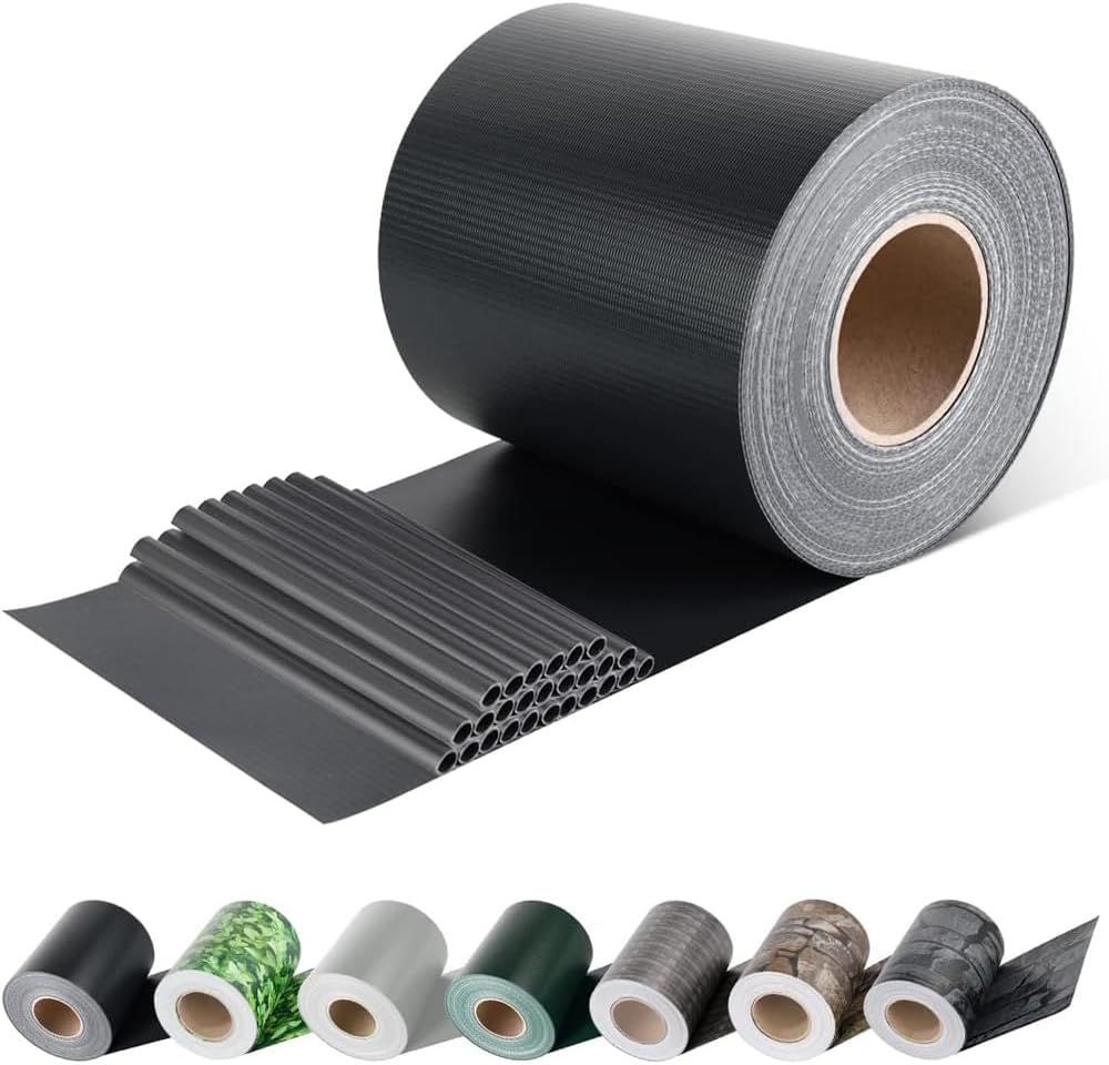 Fascia Frangivista PVC 19cm x 35m | 450g/mq | 20 Clip Incluse | Privacy Recinzioni
