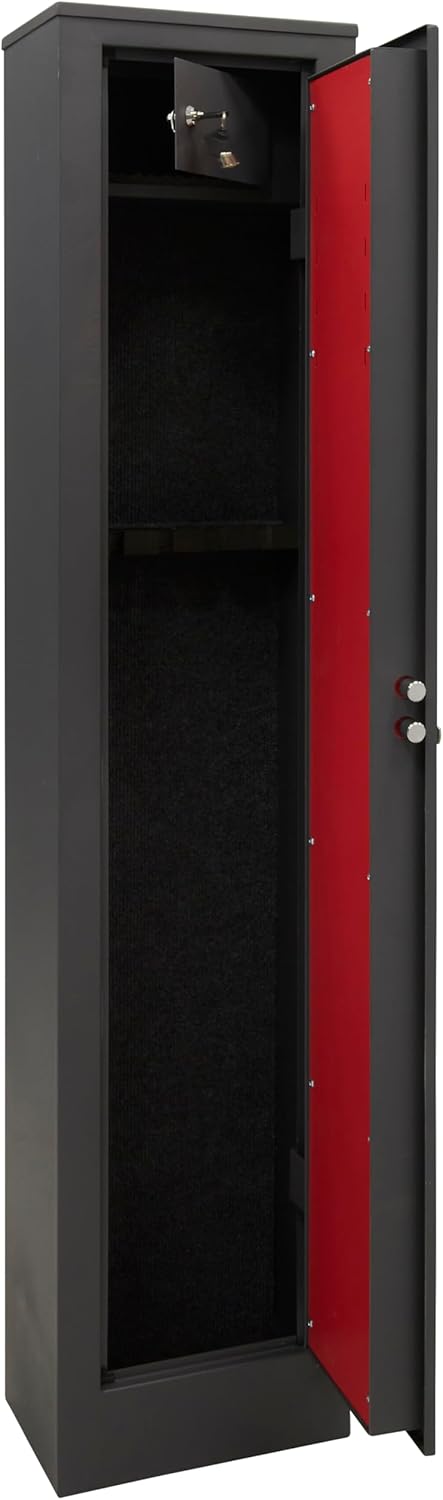 Arregui Domus 5-seater gun cabinet for guns up to 125cm in length with storage compartment - ARM050345