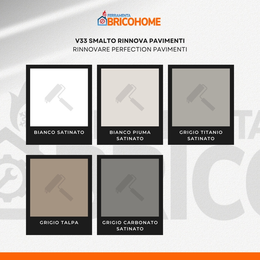 V33 - Smalto Rinnovare Perfection Pavimenti | Tecnologia Ceramica | Piastrelle Marmo Gres Parquet | 5 Colori