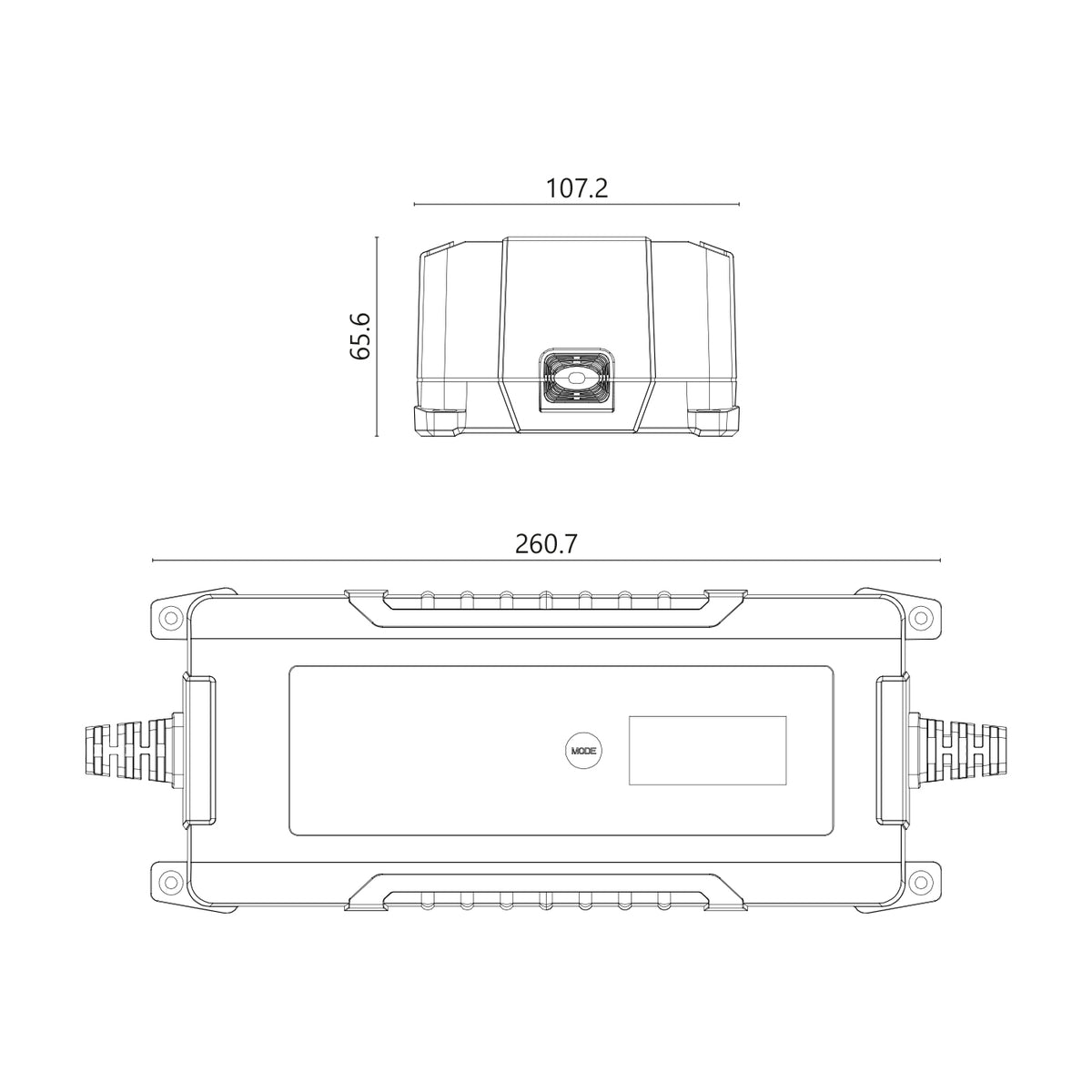 ALCAPOWER - Caricabatterie Automatico SX-2 10A | 12/24V | 4-240Ah | LiFePO4 & Piombo | Switch Auto
