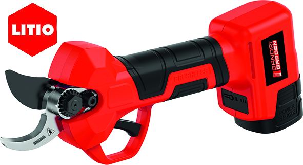 Sandri Gartenschere 16,8 V mit 2 x 2 Ah Akkus, Schnittbreite Ø 32 mm - SG‑FP 3200