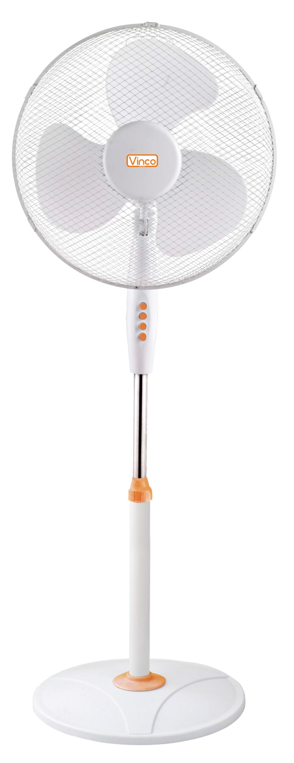 VINCO Ventilatore Piantana 70708 | 45W | Ø40cm | 165cm | Oscillante | Bianco