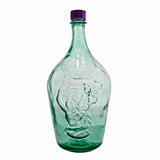 Bottiglia in Vetro Tipo Dama con Tappo a Vite | Verde | Collo Lungo | 3LT / 5LT