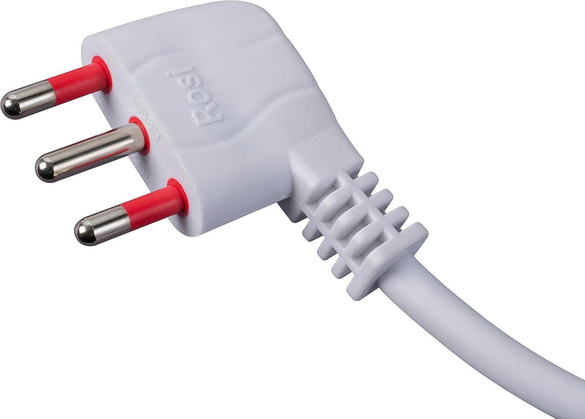 Steckdosenleiste mit Kabel, 4 Steckdosen/Schuko 10/16A + 2 USB-Anschlüsse + Schalter - Emilia Specialist ROSI