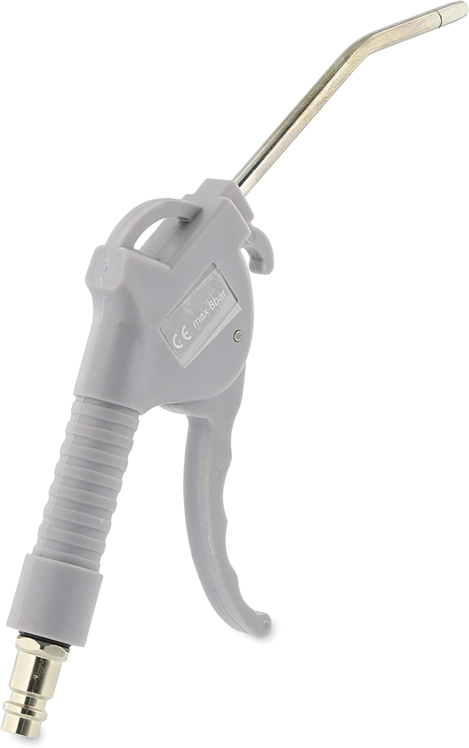 ABAC - Pistola Soffiaggio G-503 | Corpo Plastica | Ugello 100mm Ø3,8mm | 0-8 bar | 2,08 l/s | 150g | Cod. 2809913502
