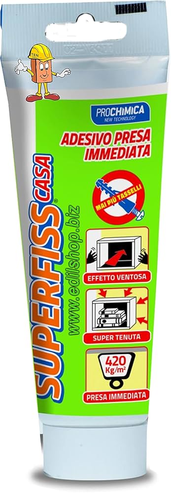 PROCHIMICA - Superfiss Casa SPS/C80 | 80ml | MS Polymer | Presa 420 kg/m² | Effetto Ventosa | Bianco